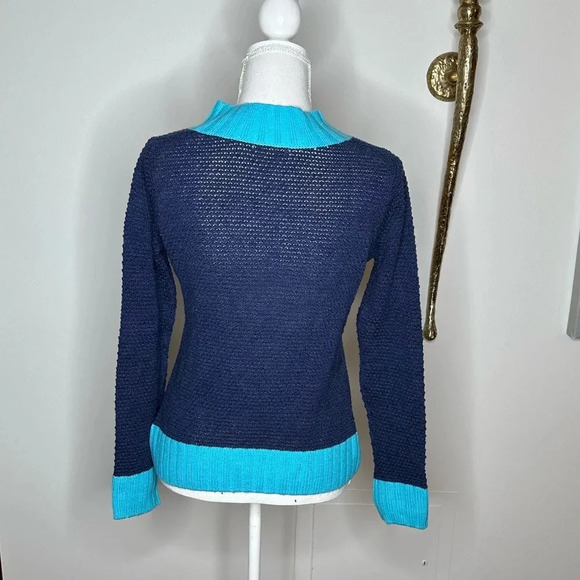 Lisa Todd Cotton/Cashmere Crewneck Sweater Sz. S - Picture 4 of 5